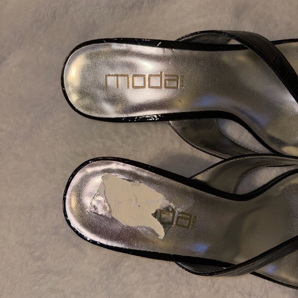 MODA Kady Kitten Heel Thong Sandals sz 10 - Picture 7 of 8